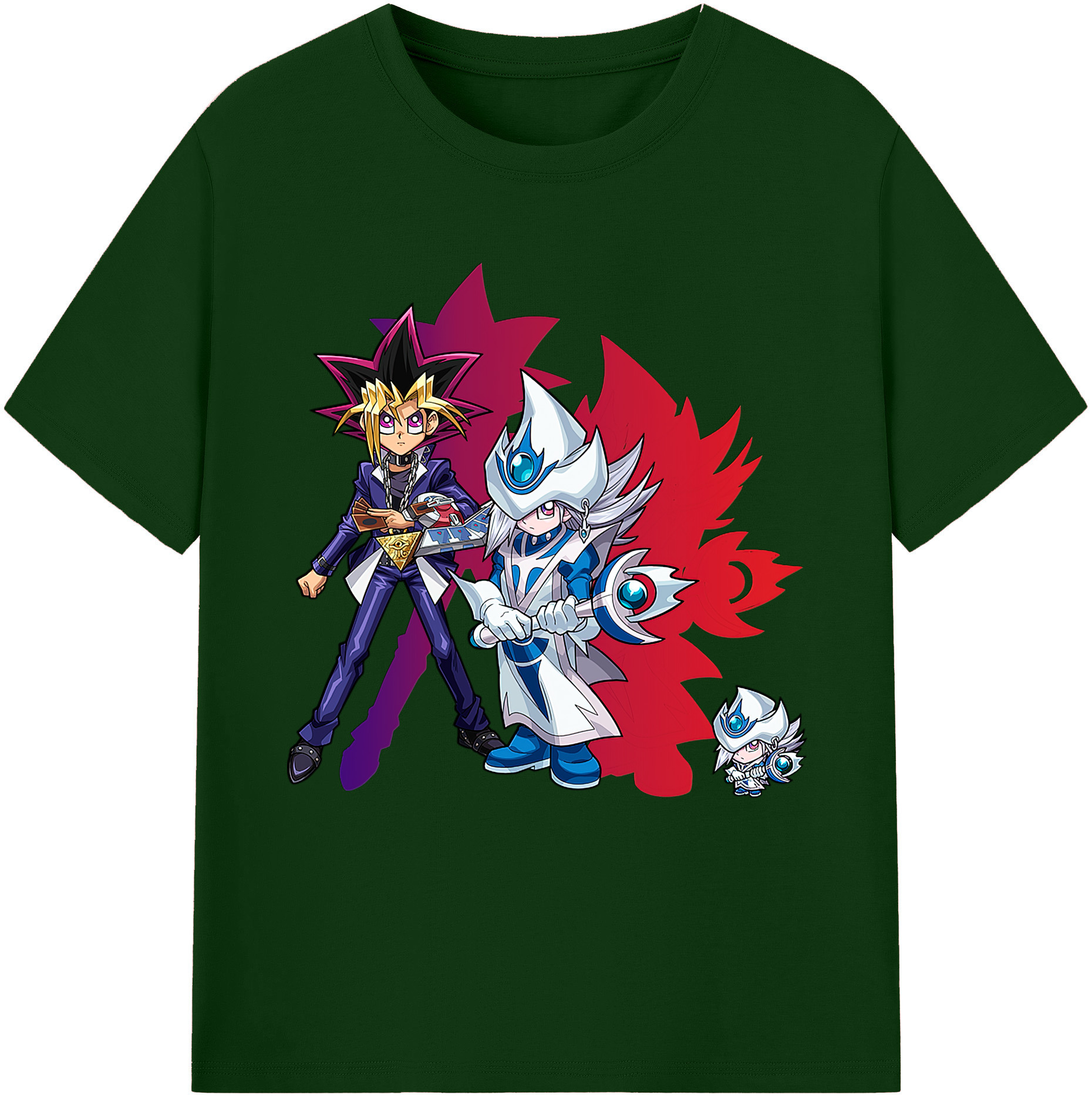 （画像用） 遊☆戯☆王 Yu-Gi-Oh! 綿100％半袖Tシャツ（フロントプリント）
